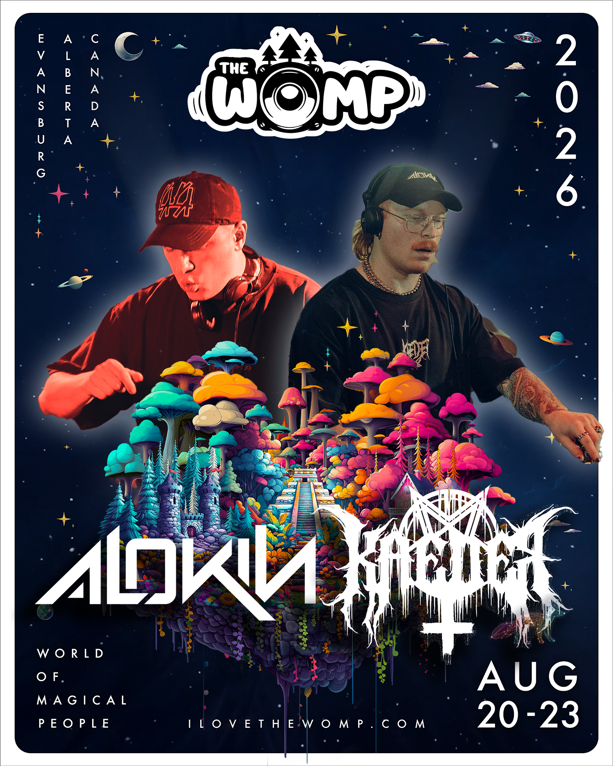 ALOKIN + KAEDER artist image from The Womp Music Festival official schedule
