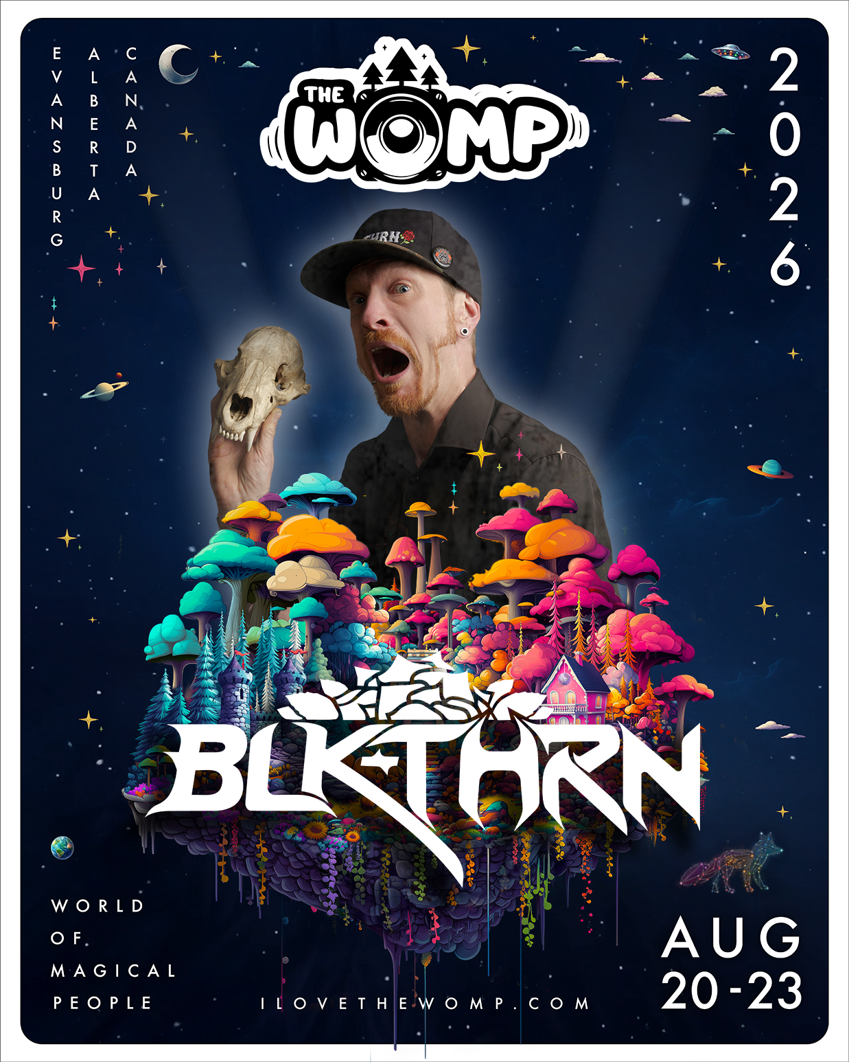 BLK-THRN artist image from The Womp Music Festival official schedule