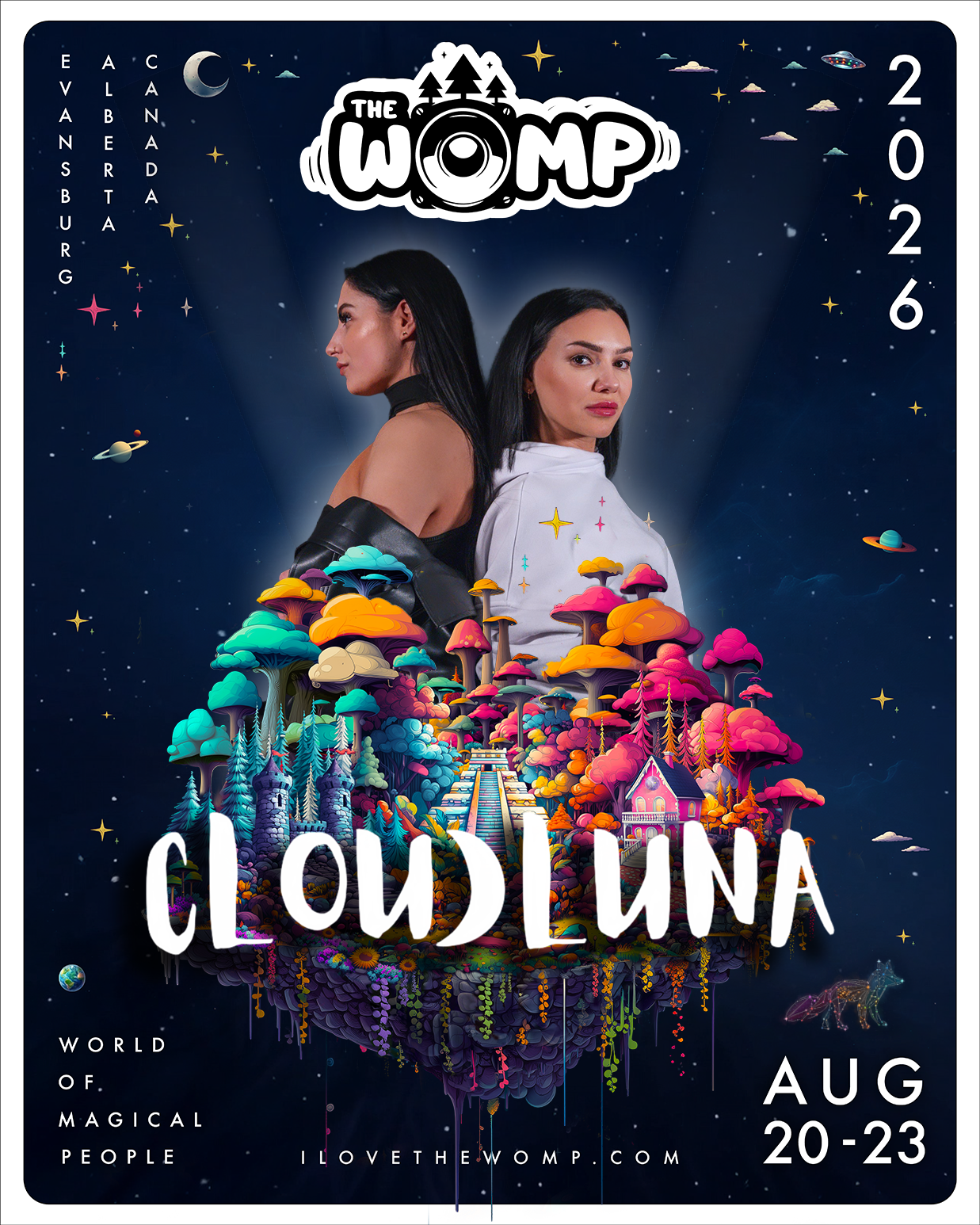 CLOUDLUNA artist image from The Womp Music Festival official schedule