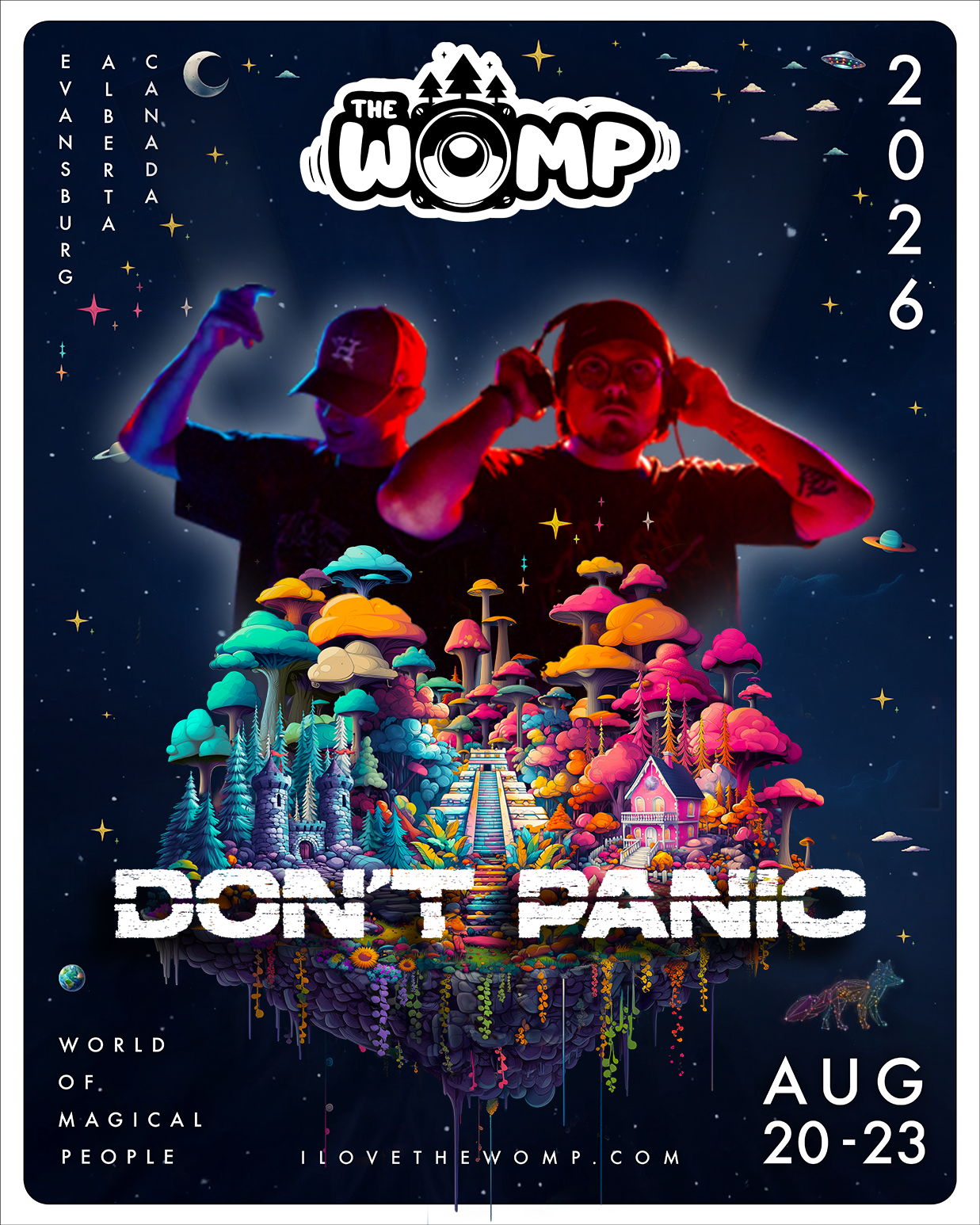 DON'T PANIC artist image from The Womp Music Festival official schedule