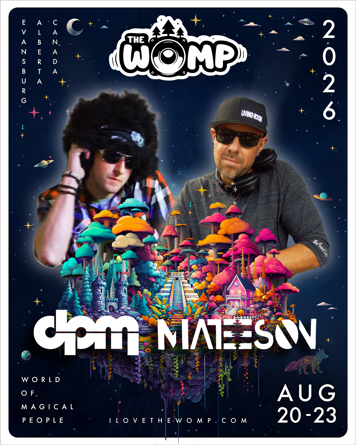 DPM + MATEESON artist image from The Womp Music Festival official schedule
