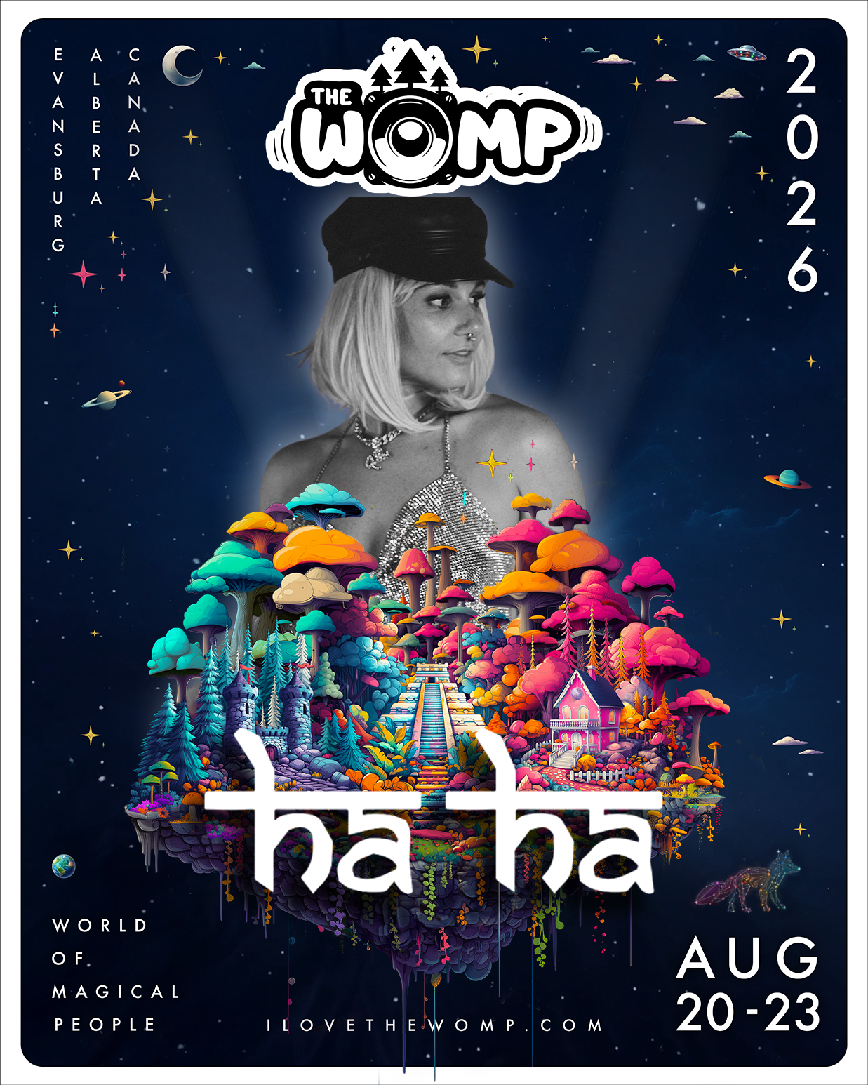 HA HA artist image from The Womp Music Festival official schedule