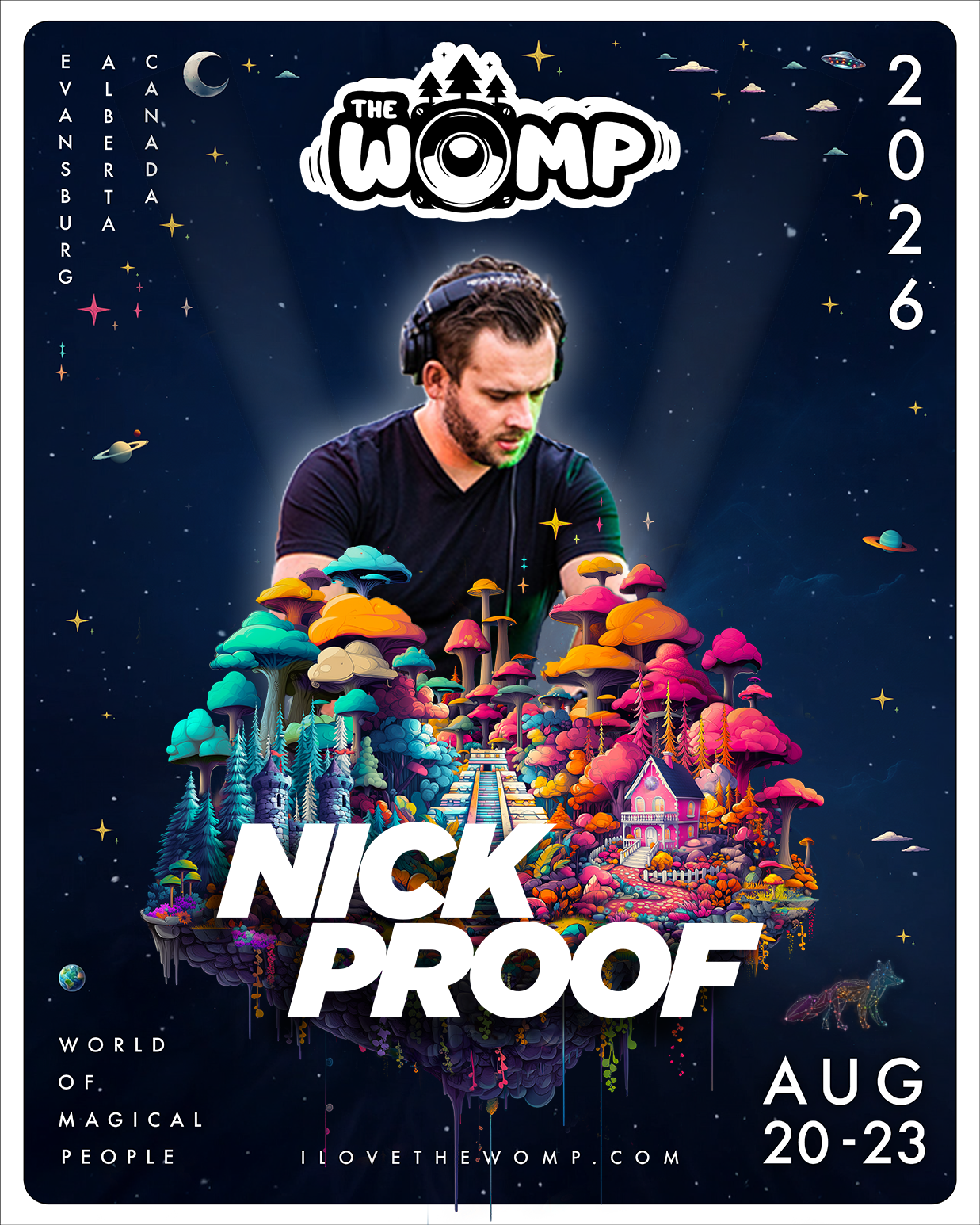 NICK PROOF artist image from The Womp Music Festival official schedule